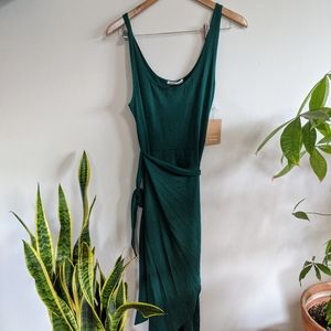 kaila wrap style jersey dress
